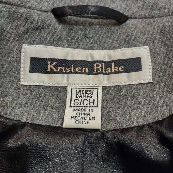 Kristen Blake, Wool blend, Gray, Size Small, Zip up, Pea Coat - Picture 9 of 16